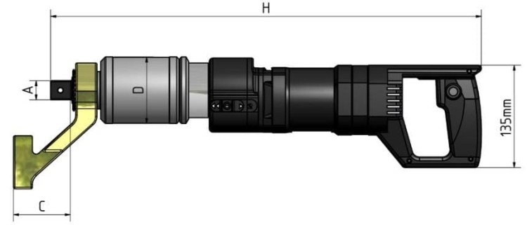 Zakrętarka elektryczna (prosta) 280-1200Nm z serii TES-104/105