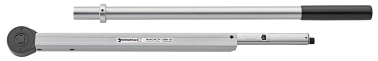 Klucz dynamometryczny 200-1000 N·m MANOSKOP® 721Nf/100 , 3/4'' - z pernametnie zainstalowaną grzechotką 3/4''