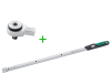 Klucz dynamometryczny 130-650 Nm MANOSKOP® 730N/65 z grzechotką 3/4" i adapterem końcówek 14x18 mm