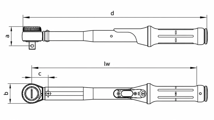 Klucz dynamometryczny TORCOFLEX 20-100Nm 3550-10 UK z zabierakiem 1/2"