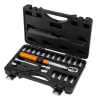 Klucz dynamometryczny, WALIZKA 21szt. 1/4" NEO TOOLS 5-25 Nm - rzut