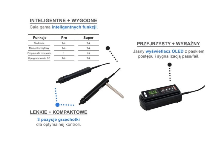 Wkrętak elektroniczny 150-1500cNm (1.5-15Nm) MST015SBT - BMS Seria Bluetooth