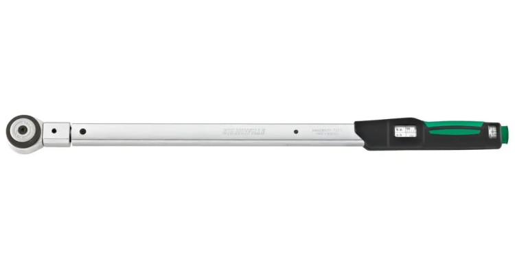 Klucz dynamometryczny 160-800 Nm MANOSKOP® 730N/80 z grzechotką 3/4" i adapterem końcówek 22x28 mm