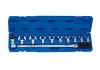 Klucz dynamometryczny 60-340Nm 14x18mm, 1/2" z zestawem wymiennych głowic płaskich i oczkowych 13-30mm, WALIZKA