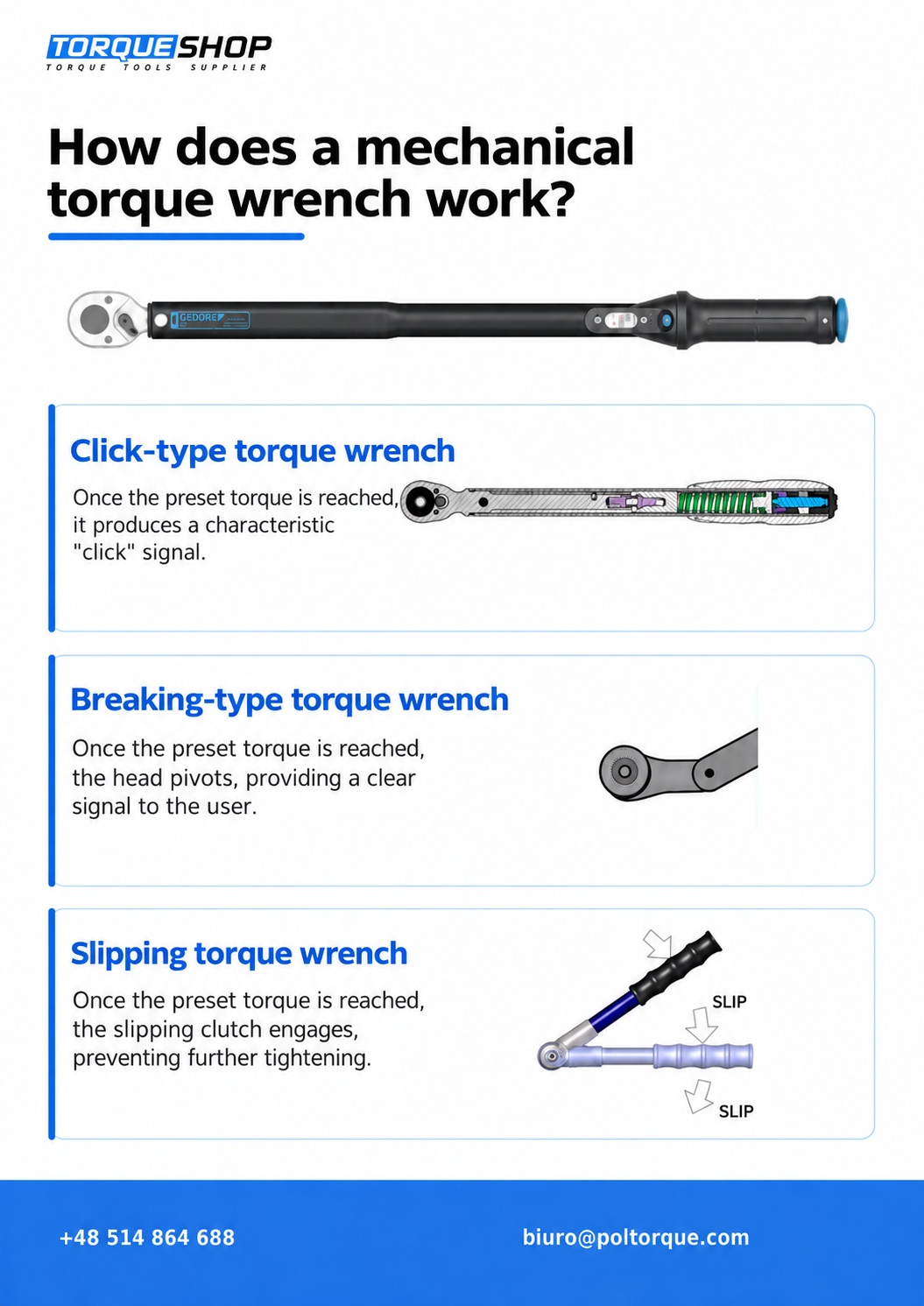 How mechanical wrench works
