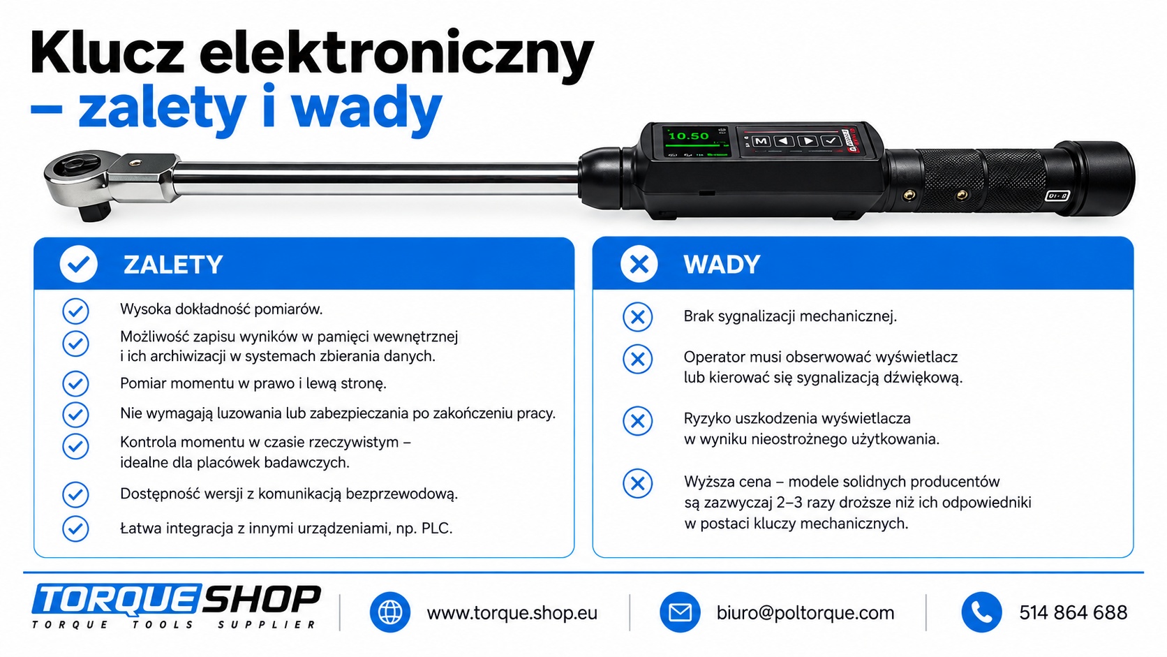Pros and cons of electric torque wrenches