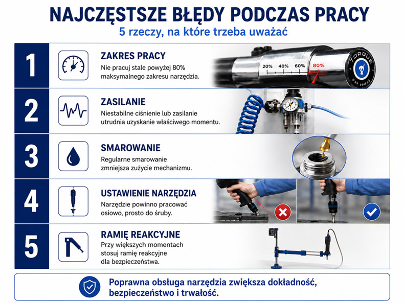 Najczęstsze błędy w wyborze i użytkowaniu wkrętaków pneumatycznych